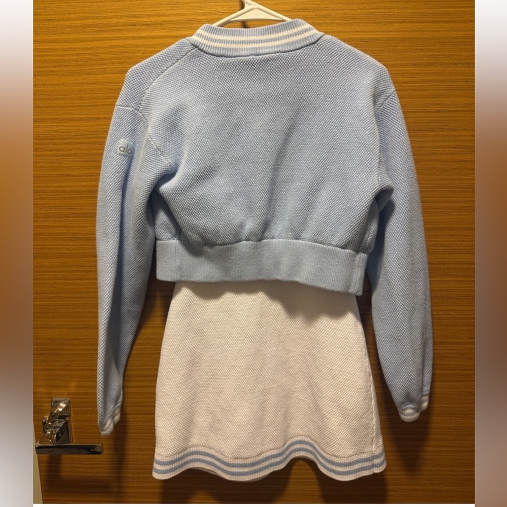 Alo Knitted Tennis Dress with Jacket Set - Picture 2 of 6